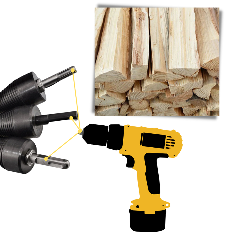 Holzspalter-Bohrer
