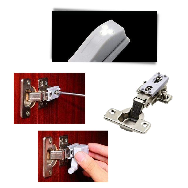 3er-Pack Scharnier-LED-Leuchten