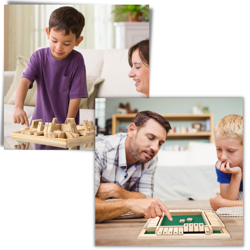 Würfelspiel aus Holz